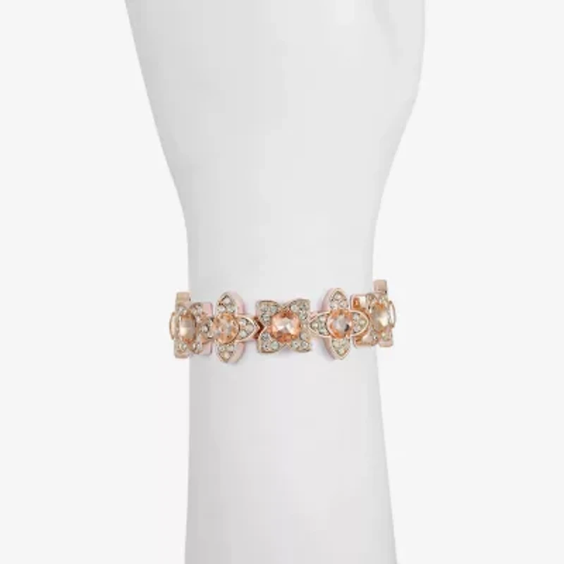 Monet Jewelry Womens Orange Clover Stretch Bracelet