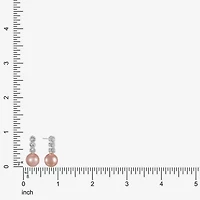 Monet Jewelry Timeless Womens Glass Simulated Pearl Round Drop Earrings