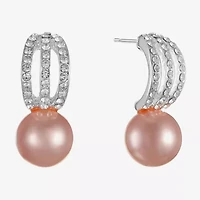 Monet Jewelry Timeless Womens Glass Simulated Pearl Round Hypoallergenic Drop Earrings