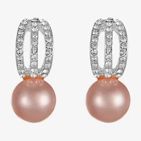 Monet Jewelry Timeless Womens Glass Simulated Pearl Round Hypoallergenic Drop Earrings