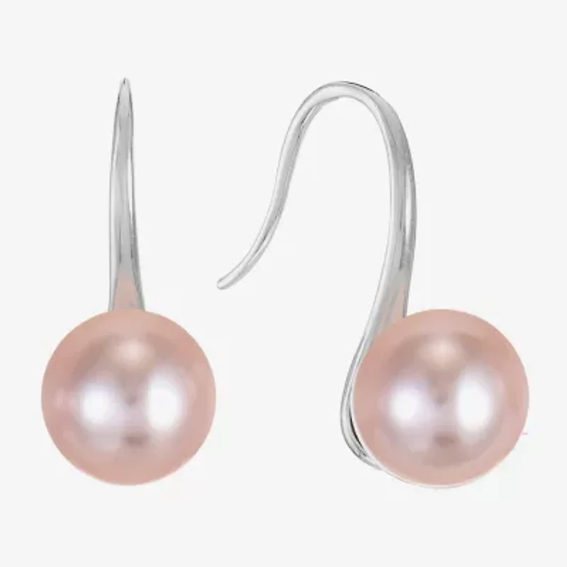 Monet Jewelry Timeless Womens Simulated Pearl Round Hypoallergenic Drop Earrings
