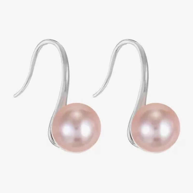 Monet Jewelry Timeless Womens Simulated Pearl Round Hypoallergenic Drop Earrings