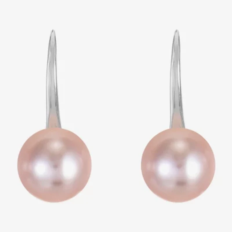 Monet Jewelry Timeless Womens Simulated Pearl Round Hypoallergenic Drop Earrings