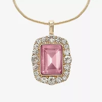 Monet Jewelry Womens Glass 17 Inch Pendant Necklace