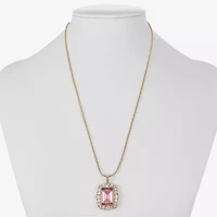 Monet Jewelry Womens Glass 17 Inch Pendant Necklace