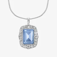 Monet Jewelry Womens Glass 17 Inch Pendant Necklace