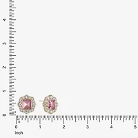 Monet Jewelry Glass 20mm Square Stud Earrings