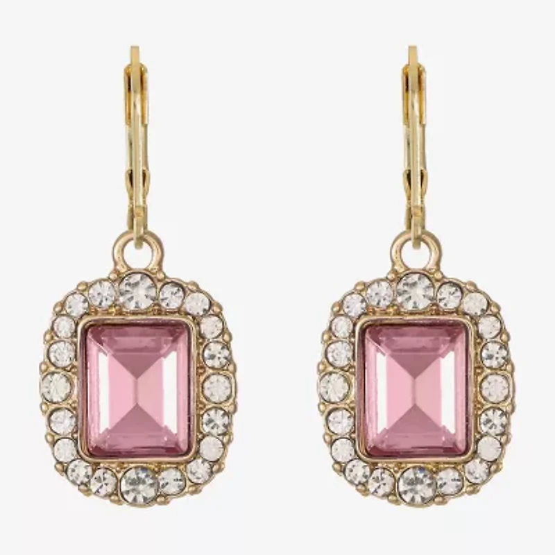 Monet Jewelry Womens Glass Drop Earrings