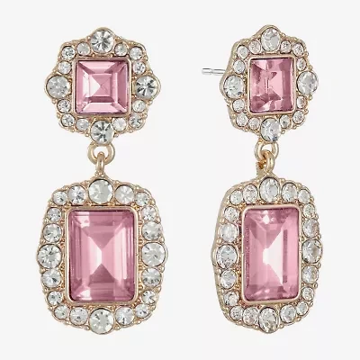 Monet Jewelry Womens Glass Hypoallergenic Drop Earrings