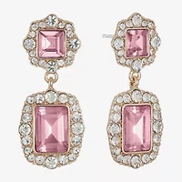 Monet Jewelry Womens Glass Hypoallergenic Drop Earrings