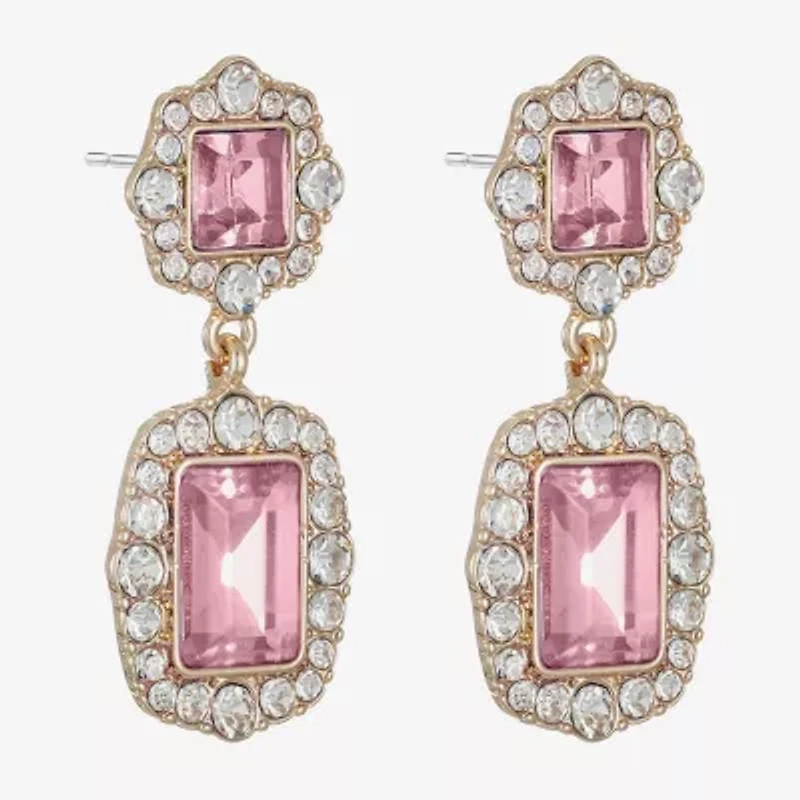 Monet Jewelry Womens Glass Hypoallergenic Drop Earrings