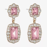 Monet Jewelry Womens Glass Hypoallergenic Drop Earrings