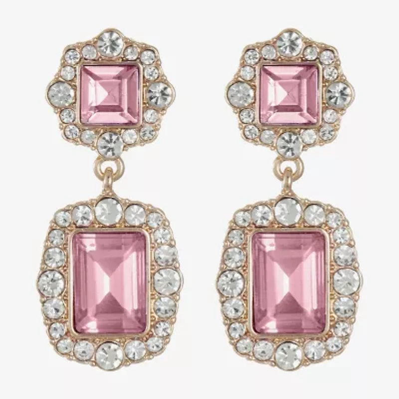 Monet Jewelry Womens Glass Hypoallergenic Drop Earrings