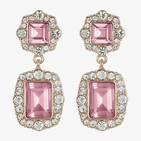 Monet Jewelry Womens Glass Hypoallergenic Drop Earrings