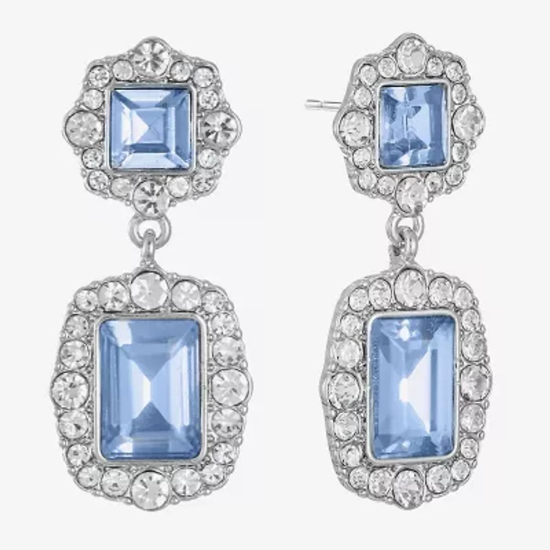 Monet Jewelry Womens Glass Hypoallergenic Drop Earrings
