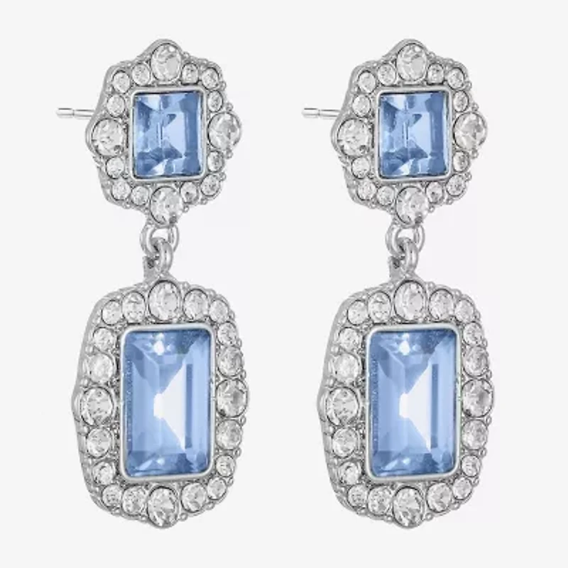 Monet Jewelry Womens Glass Hypoallergenic Drop Earrings
