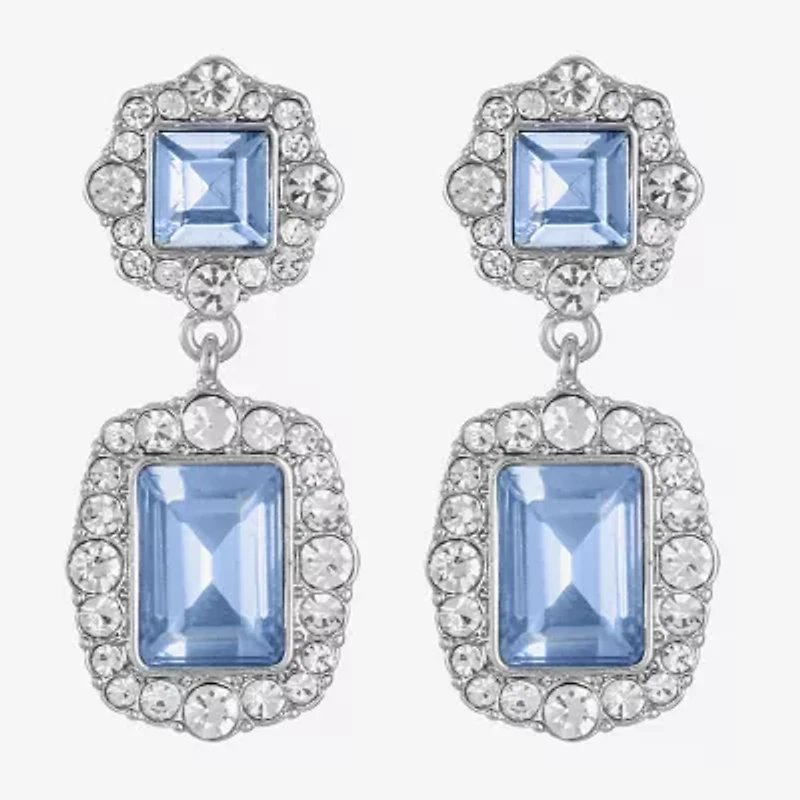 Monet Jewelry Womens Glass Hypoallergenic Drop Earrings