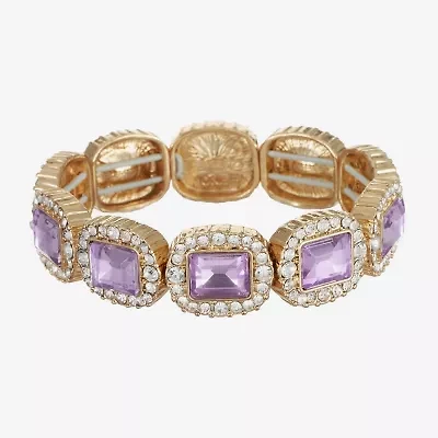 Monet Jewelry Womens Glass Stretch Bracelet