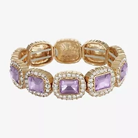 Monet Jewelry Womens Glass Stretch Bracelet