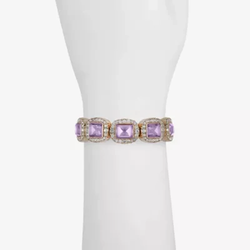 Monet Jewelry Womens Glass Stretch Bracelet