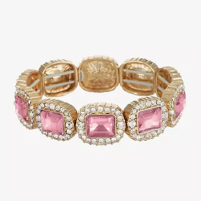 Monet Jewelry Womens Glass Stretch Bracelet