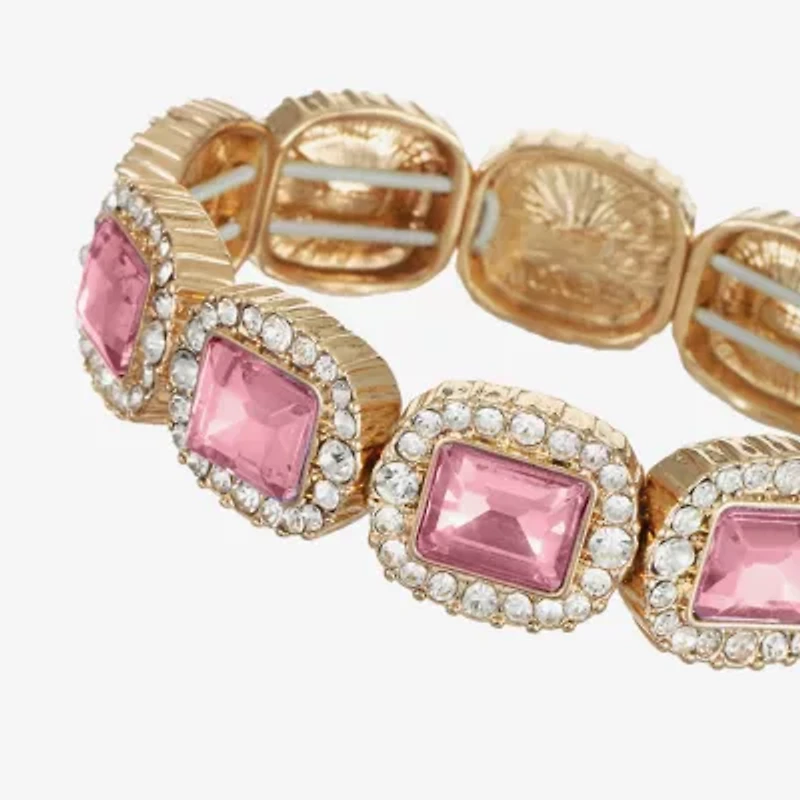 Monet Jewelry Womens Glass Stretch Bracelet