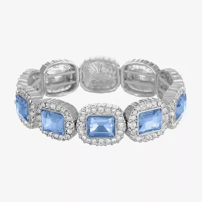 Monet Jewelry Womens Glass Stretch Bracelet