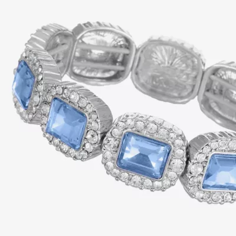 Monet Jewelry Womens Glass Stretch Bracelet