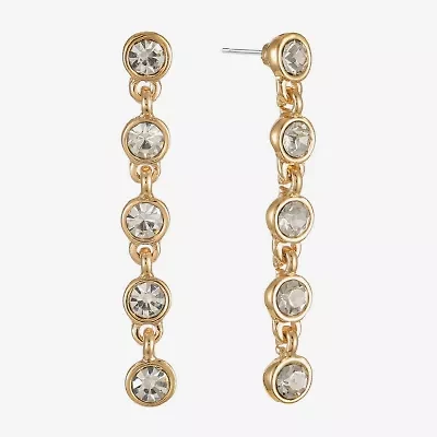 Liz Claiborne Womens Glass Hypoallergenic Drop Earrings