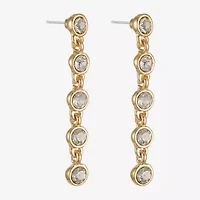 Liz Claiborne Womens Glass Hypoallergenic Drop Earrings
