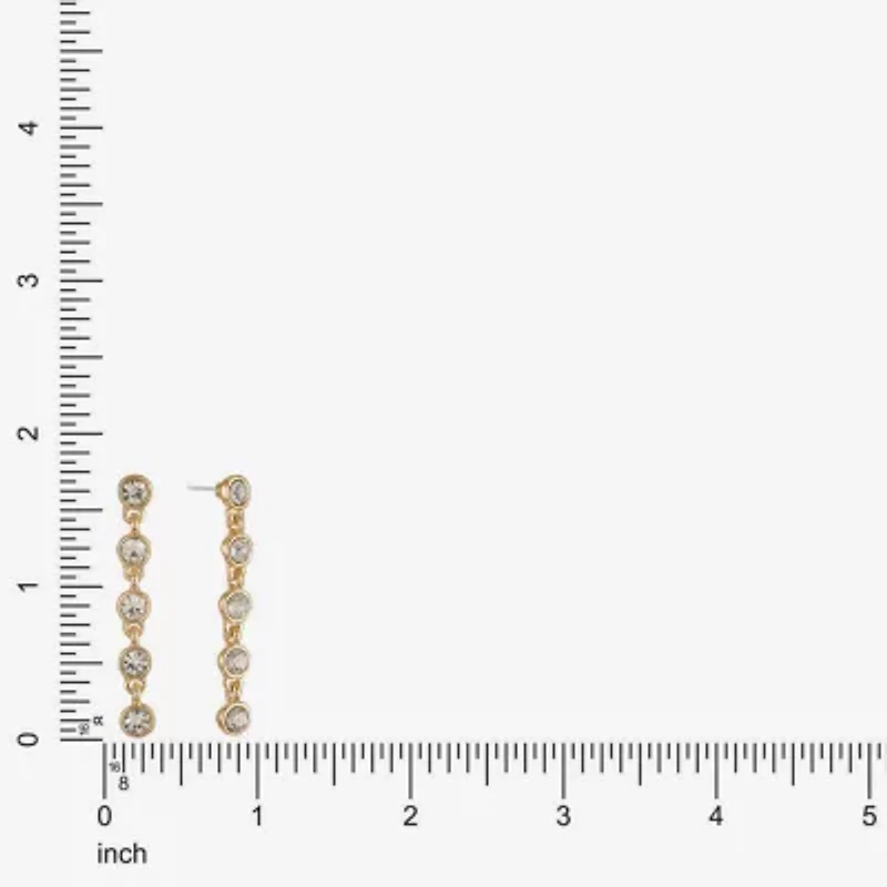 Liz Claiborne Womens Glass Hypoallergenic Drop Earrings