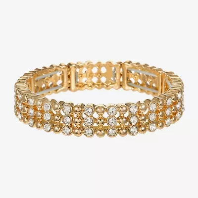 Liz Claiborne Womens Glass Stretch Bracelet
