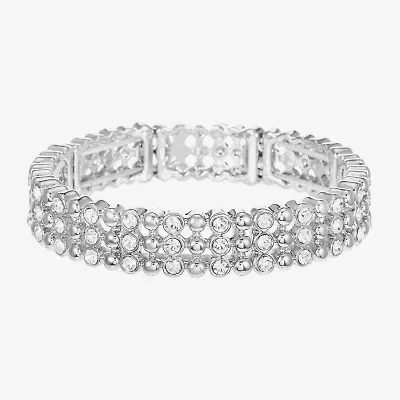Liz Claiborne Womens Glass Stretch Bracelet