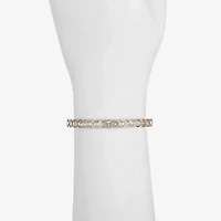 Liz Claiborne Womens Glass Stretch Bracelet