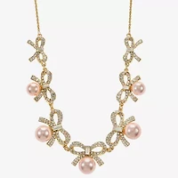 Monet Jewelry Gold Tone Womens 17 Inch Collar Necklace