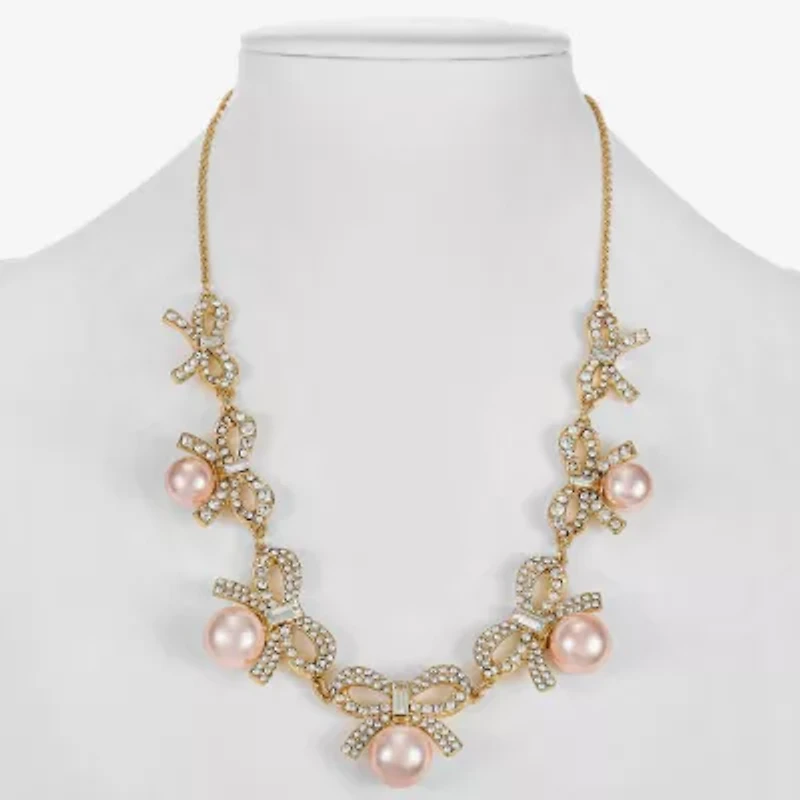 Monet Jewelry Gold Tone Womens 17 Inch Collar Necklace