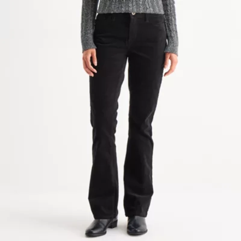 St. John's Bay Womens Tall Mid Rise Bootcut Corduroy Pant