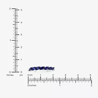 Limited Quantities! Womens Lab Created Blue Sapphire 10K White Gold Band