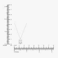 ( H-I/Si2 ) Womens 2 CT. Lab Grown White Diamond 14K Gold Oval 18 Inch Pendant Necklace