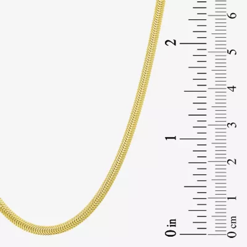 Womens 14K Gold 18 Inch Snake Chain Necklace