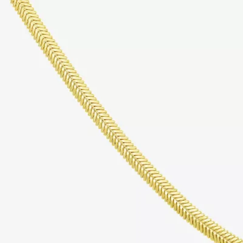 Womens 14K Gold 18 Inch Snake Chain Necklace