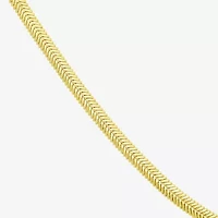 Womens 14K Gold 18 Inch Snake Chain Necklace