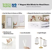 Eco Estates Magnetic 1" Room Darkening Cordless Mini Blind