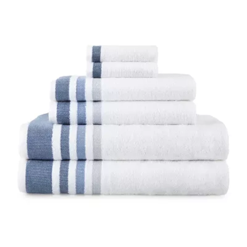 Home Expressions Solid & Stripe Bath Towel