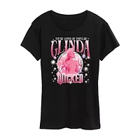Womens Crew Neck Short Sleeve Regular Fit Wicked Graphic T-Shirt