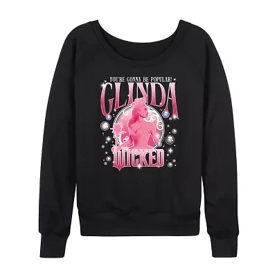 Wicked Glinda Popular Womens Round Neck Long Sleeve Regular Fit Graphic T-Shirt