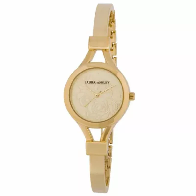Laura Ashley Womens Gold Tone Bangle Watch La31019yg