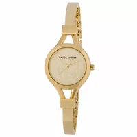 Laura Ashley Womens Gold Tone Bangle Watch La31019yg
