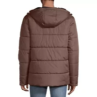 Cherokee Mens Hooded Water Resistant Heavyweight Puffer Jacket