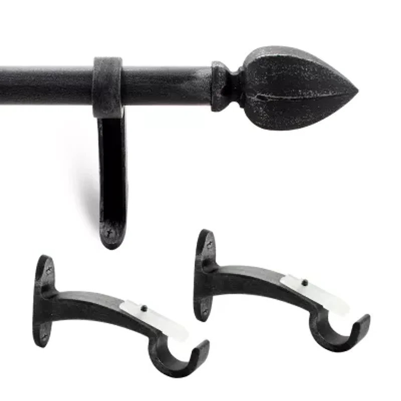 Deco Window Hexagon Cast 3/4 Curtain Rod
